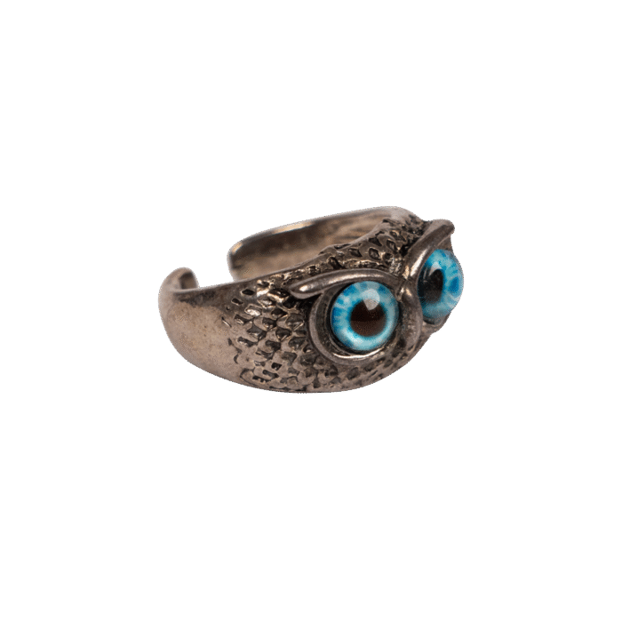 Owl Ring Crystal cat