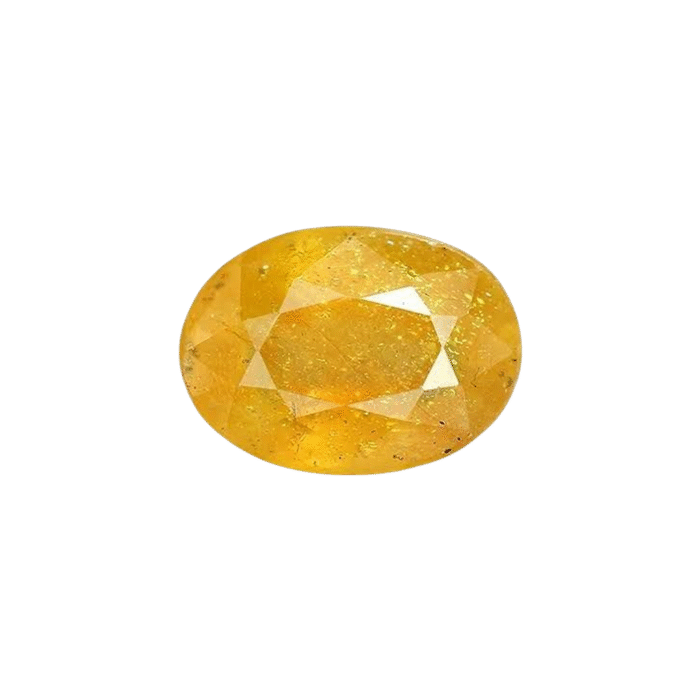 Yellow Sapphire Precious Stone Crystal cat