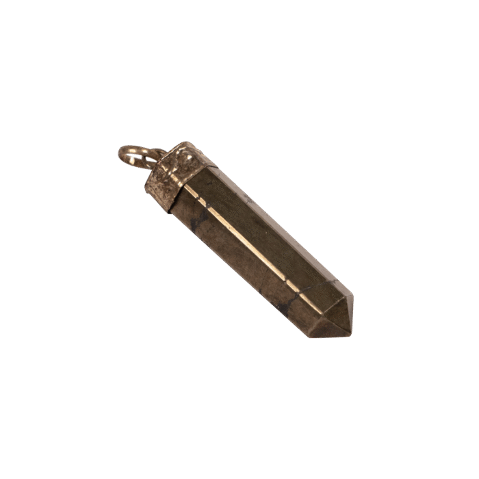 Pyrite Pencil Pendant Crystal cat