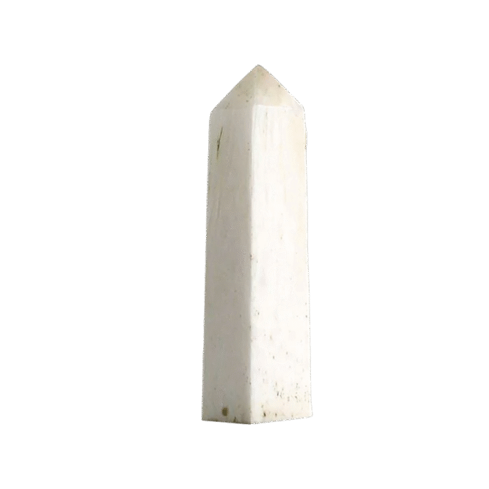 Crystal Cat Selenite Square Pencil