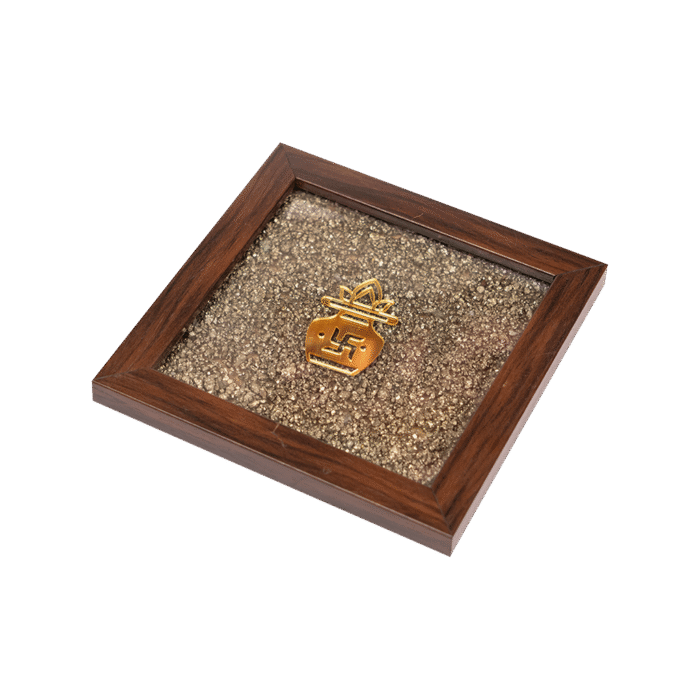 Pyrite Frame Crystal cat